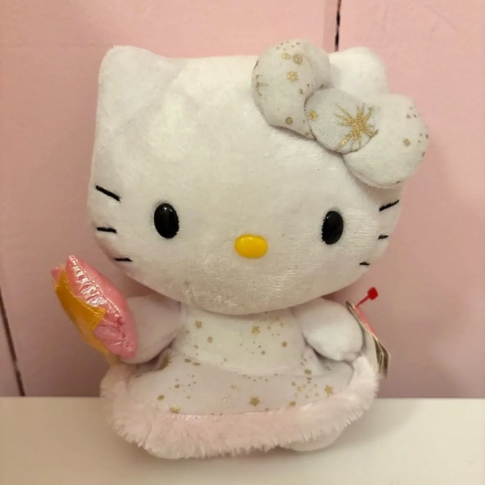 NWT TY Beanie Baby Sanrio Hello Kitty Fairy Star Plush